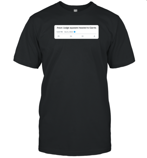 Arson Judge Appears Headed To Giants Classic Shirt