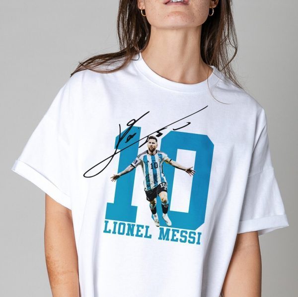 G.O.A.T Lionel Messi Signature World Cup 2022 Classic Shirt