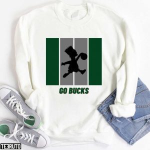 Go Bucks Air Bart The Simpsons Basketball Team Milwaukee Bucks 2022 Shirt