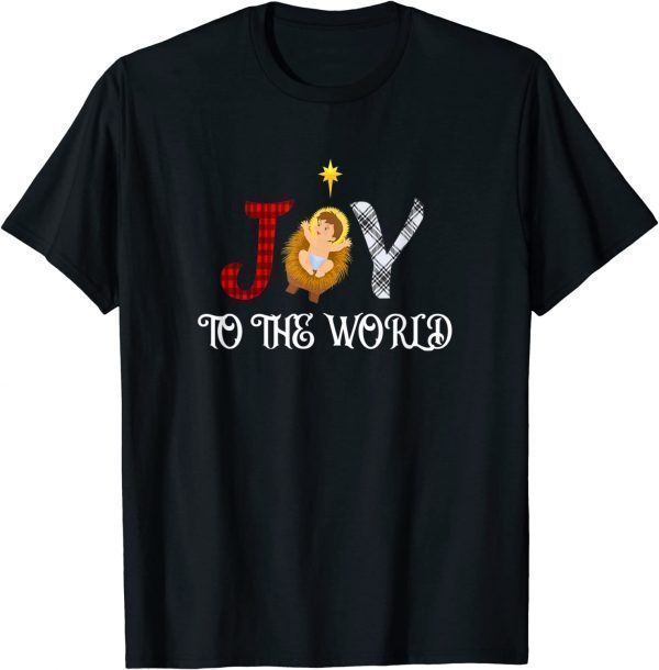 Joy to the world, baby Jesus & Christmas tree 2022 Shirt