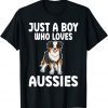 Just A Boy Who Loves Aussies Australian Shepherd 2022 Shirt