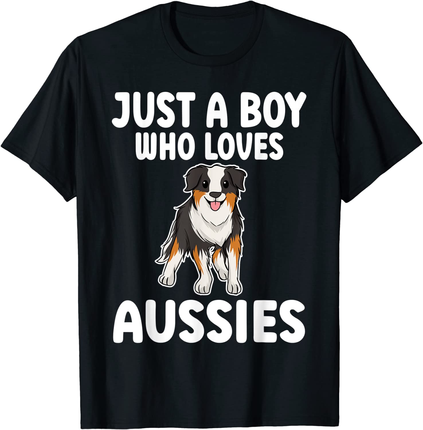 Just A Boy Who Loves Aussies Australian Shepherd 2022 Shirt