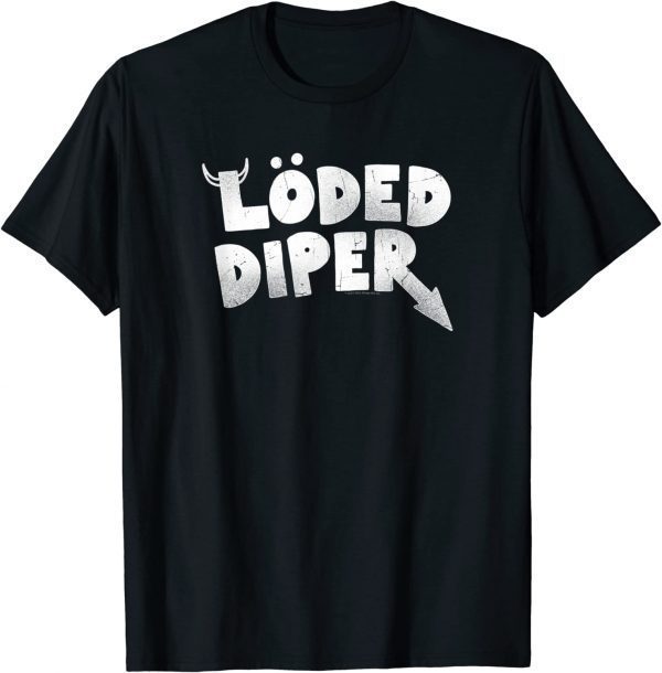 Diary of a Wimpy Kid Loded Diper Distressed Logo Classic Shirt