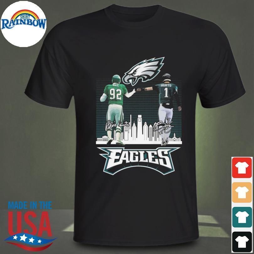 Philadelphia Eagles White and Hurts signatures 2023 Limited shirt