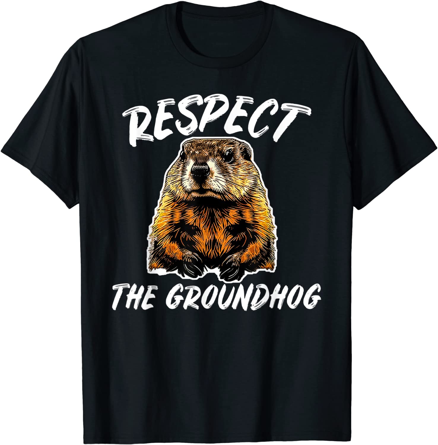 Vintage Retro Respect the Groundhog Holiday 2023 Shirt