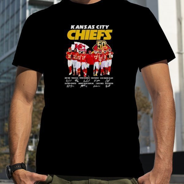 Kansas City Chiefs 50 Years signatures 2023 Shirt