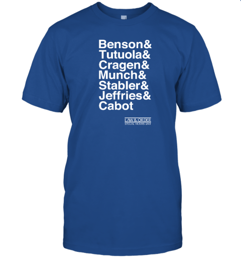 Benson And Tutuola And Cragen And Munch And Stabler And Jeffries And Cabot 2023 Shirt