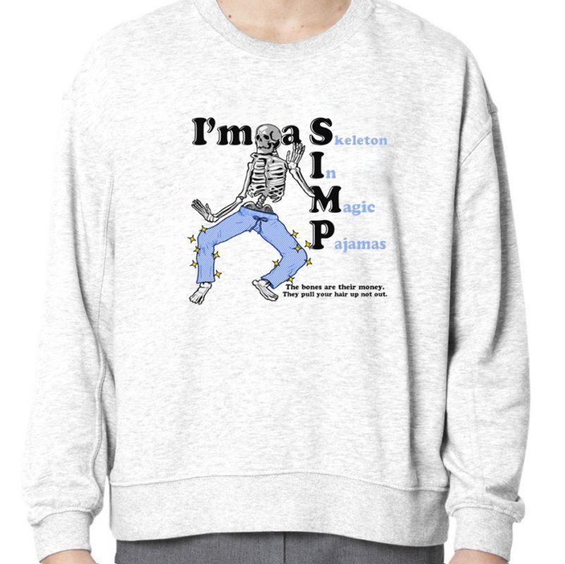 I'm a SIMP Skeleton In Magic Pajamas 2023 Shirt