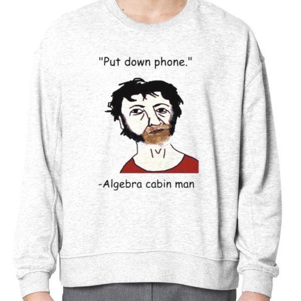 put down phone Algebra cabin man 2023 shirt