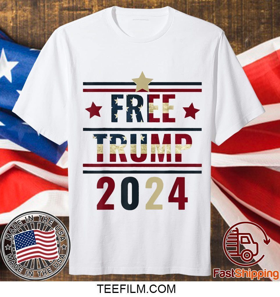 Free Donald Trump Support Pro Trump American Flag 2024 Tee Shirt ...