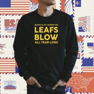 Buffalo Where The Leafs Blow All Year Long Shirt