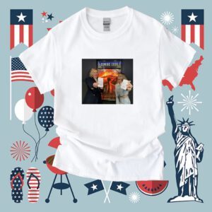 Greta Gerwig And Margot Robbie Seated For Oppenheimer Shirt