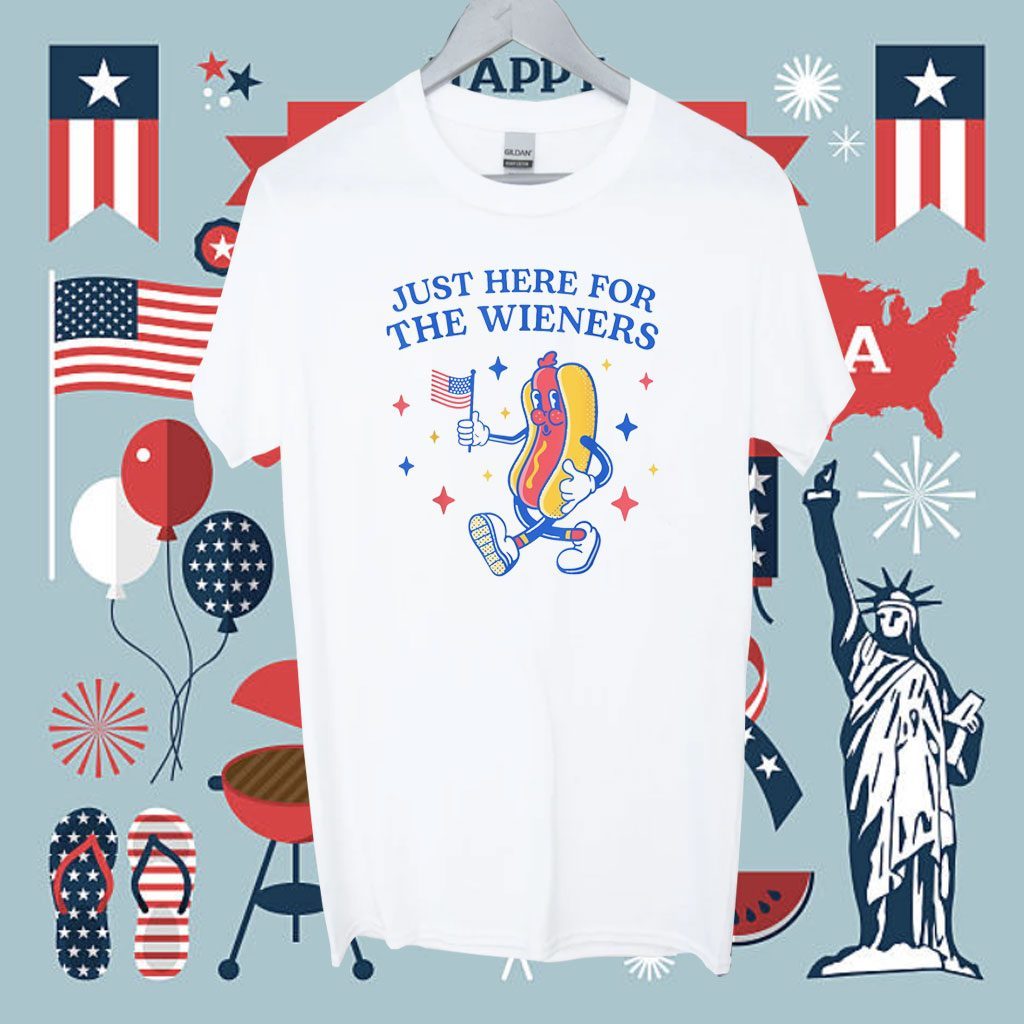 I'm Just Here For The Wieners Fourth of July 2023 Shirt