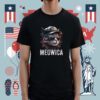 Meowica 4th of July Cat American Flag America USA Funny Shirt