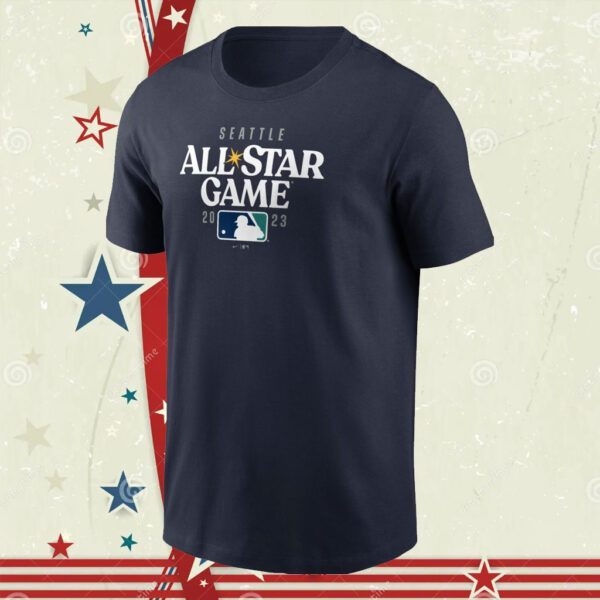 All-Star Game Seattle Mariners Navy Wordmark T-Shirt