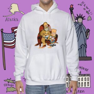 Homer Simpson And Bart Simpson Gangster Shirt