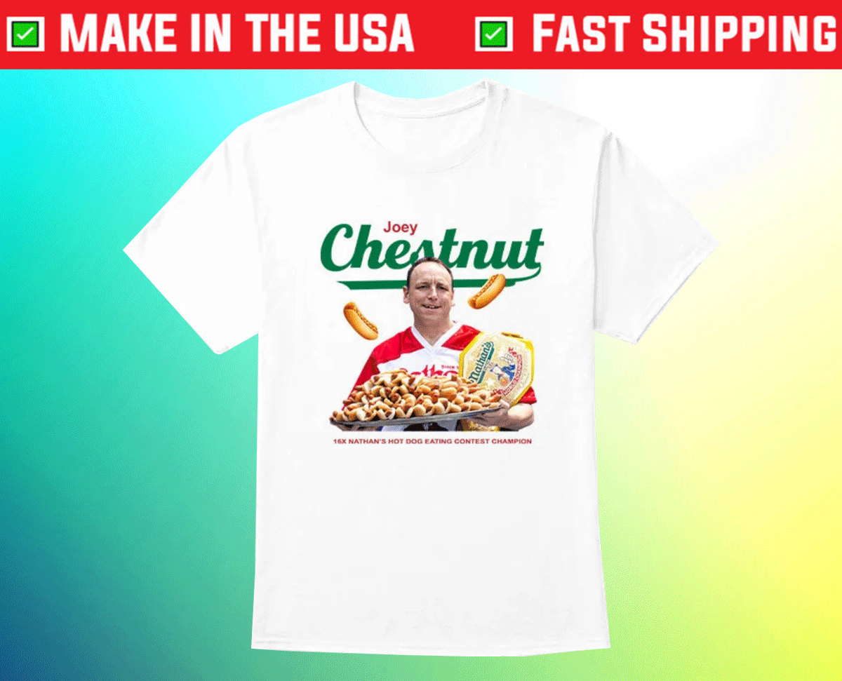 Joey Chestnut Nathan’s Hot Dog Eating Contest Shirt