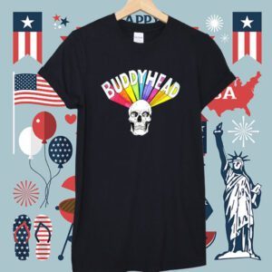 Rainbow Skull Buddy Head Shirt