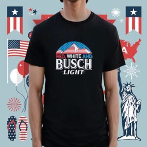 Red, White And Busch Light Shirt