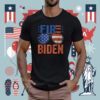 Retro Biden Fire Sunglasses American Flag 2024 Shirt