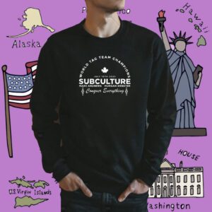 World Tag Team Champions Subculture Mark Andrews Morgan Webster Conquer Everything Shirt