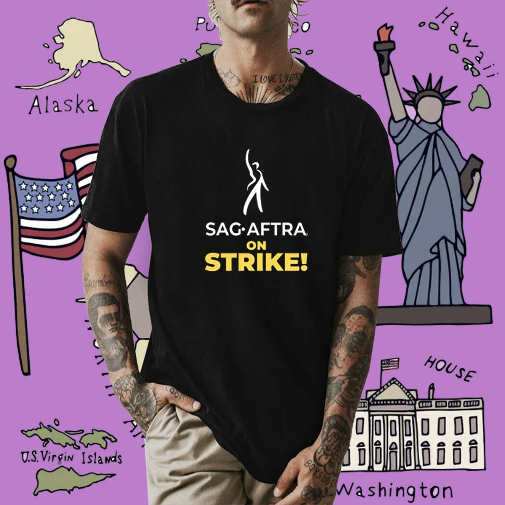 Writers Guild Of America East Sag Aftra On Strike T-Shirt Writers Guild Of America East Sag Aftra On Strike T-Shirt
