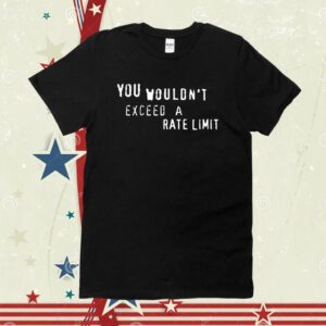 You Wouldn't Exceed A Rate Limit Shirt