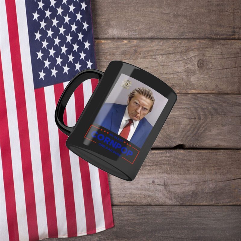 Trump Mugshot Re-Elect Cornpop One Bad Dude Mug