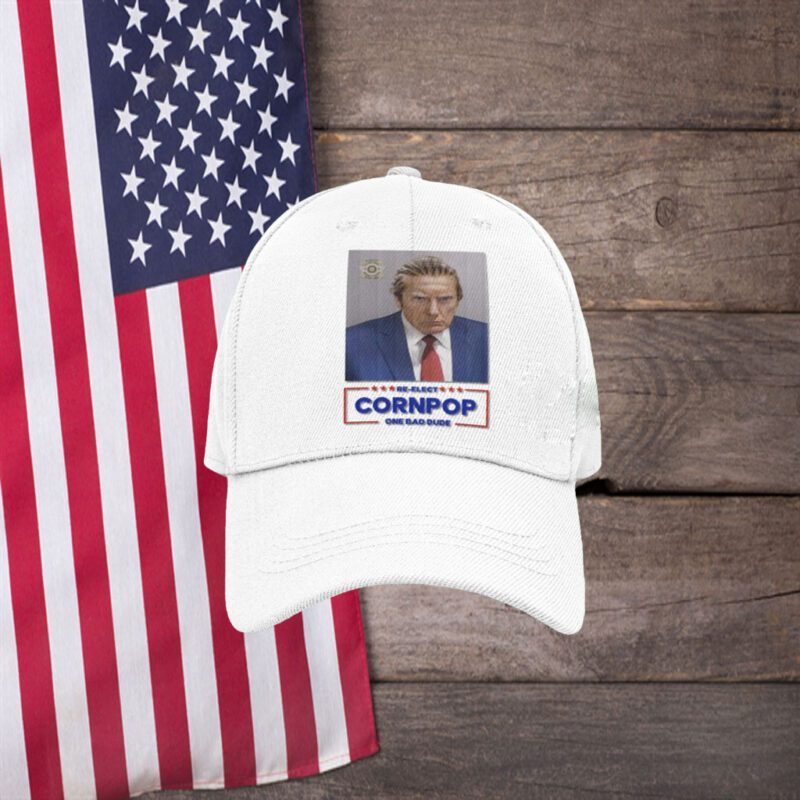 Trump Mugshot Re-Elect Cornpop One Bad Dude Mug
