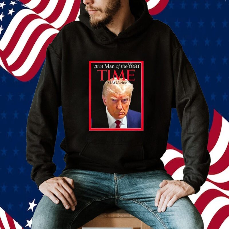 Trump Mug Shot 2024 Man Of The Year Time Magazine Tee Shirt