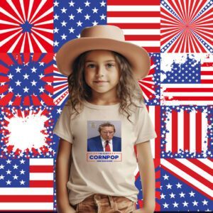 Trump Mugshot Re-Elect Cornpop One Bad Dude Hoodie