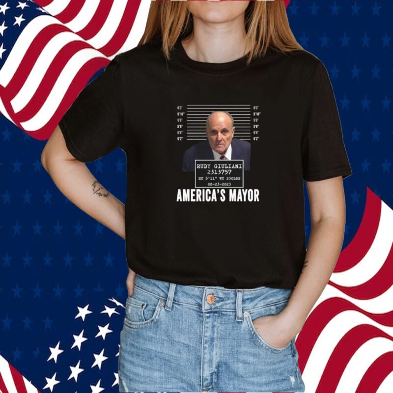 Rudy Giuliani Mugshot Shirt Rudy Giuliani Mug Shot Tee Shirt