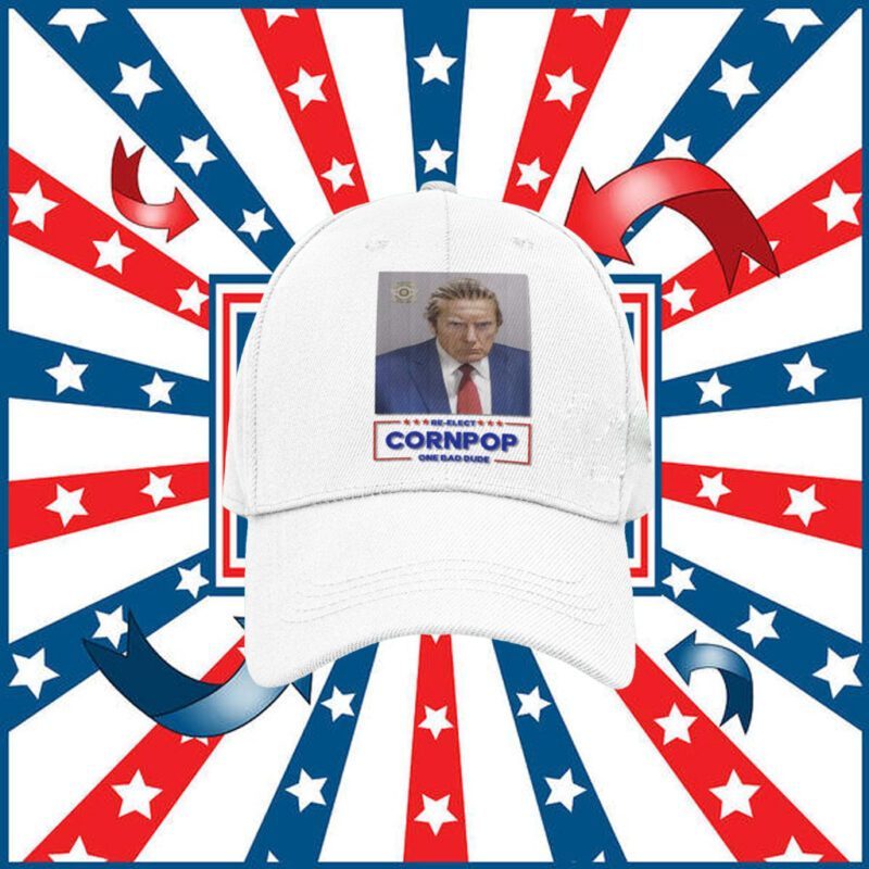 Trump Mugshot Re-Elect Cornpop One Bad Dude Shirt T-Shirt