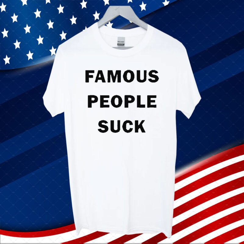 Travis Barker Famous People Suck Tee Shirt