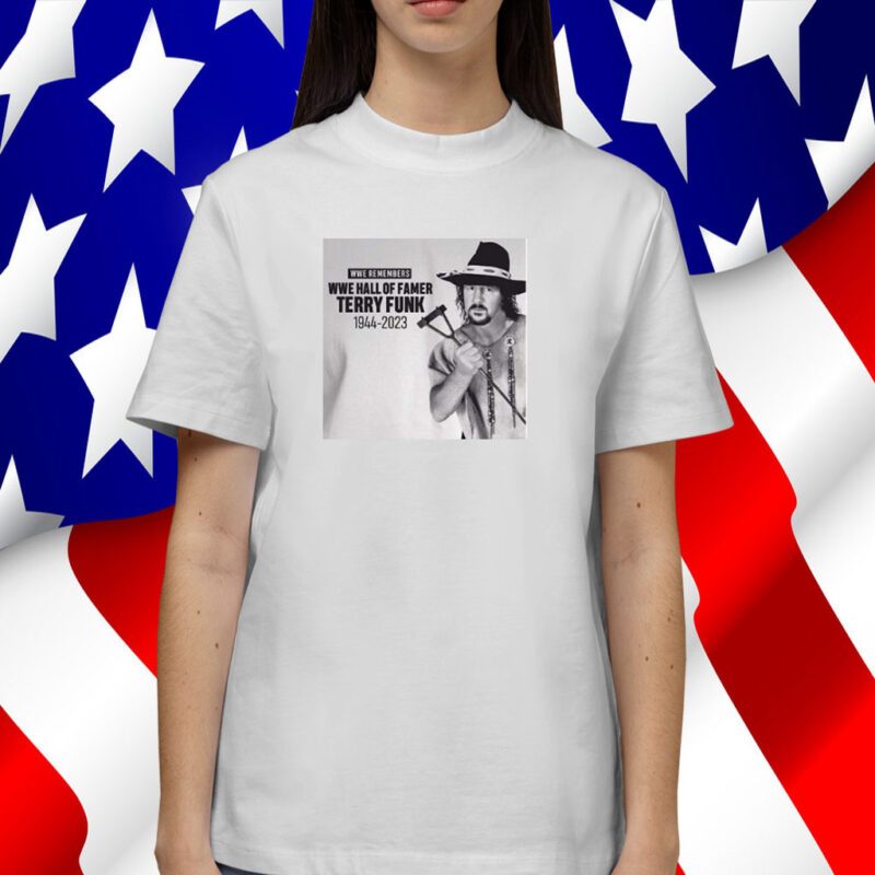 Terry Funk 1944-2023 Thank You For The Memories Tee Shirt
