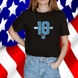 Unc Football Drake Maye 10 Tee Shirt