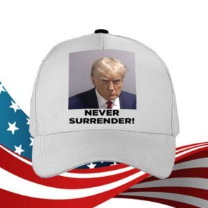Donald Trump 2024 Never Surrender Coffee Black Mug