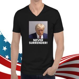 Donald Trump 2024 Never Surrender Coffee Black Mug