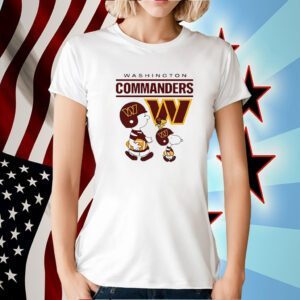 Washington Commanders Snoopy Charlie Brown TShirt
