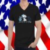 Snoopy Peace Love Tampa Bay Rays Tee Shirt