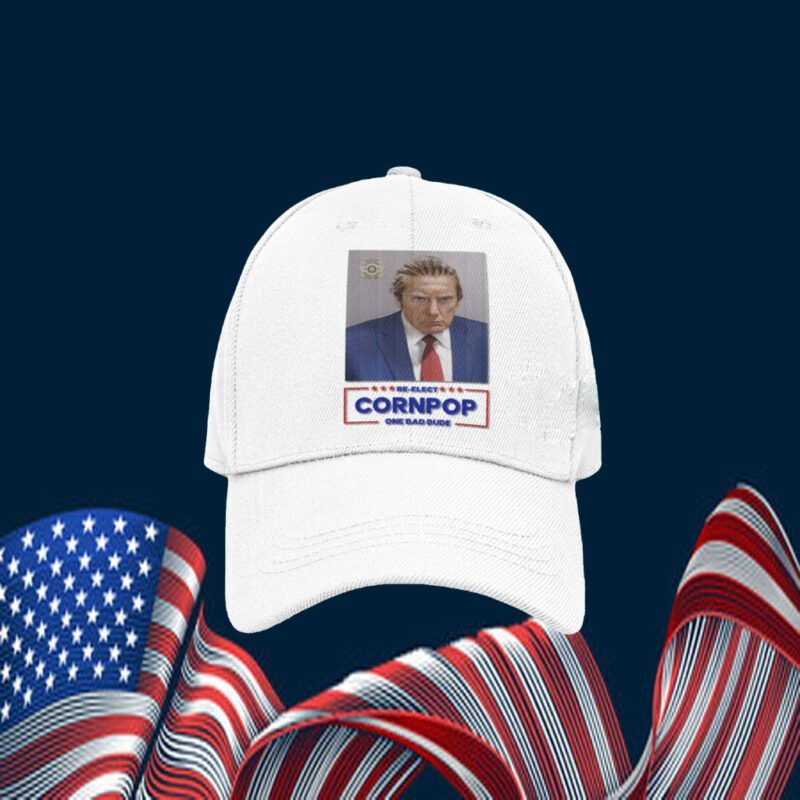 Trump Mugshot Re-Elect Cornpop One Bad Dude Shirts
