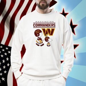 Washington Commanders Snoopy Charlie Brown TShirt