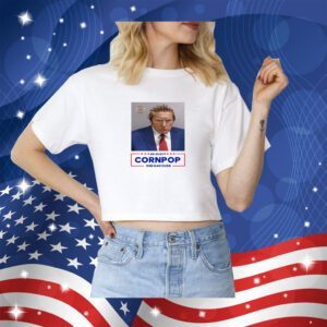 Trump Mugshot Re-Elect Cornpop One Bad Dude Unisex Triblend Shirt