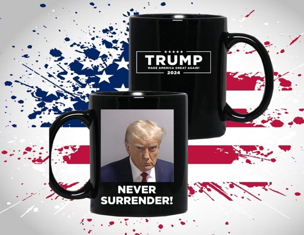 MAGA 47 Trump Never Surrender Mug