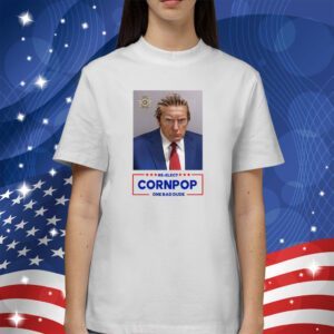 Trump Mugshot Re-Elect Cornpop One Bad Dude Unisex Triblend Shirt