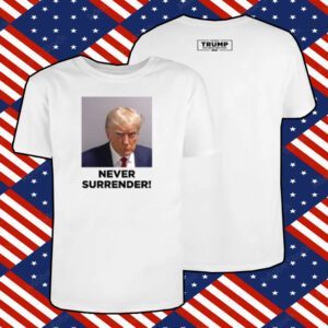 Donald Trump Never Surrender Coffee Mug