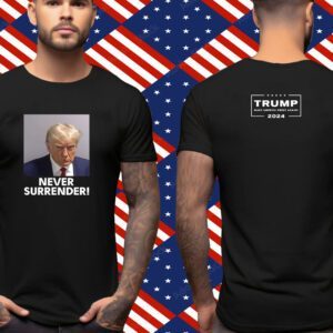 Donald Trump Never Surrender Coffee Mug