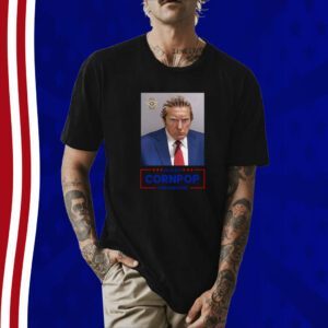 Trump Mugshot Re-Elect Cornpop One Bad Dude Sweatshirt