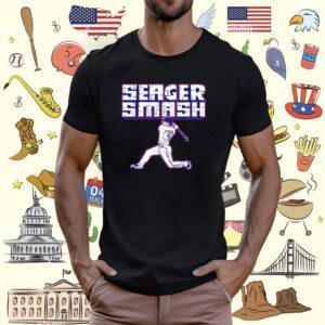 Corey Seager Smash Texas Baseball T-Shirt