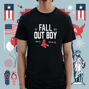 Fall Out Boy Boston Red Sox Fenway Park Tour T-Shirt